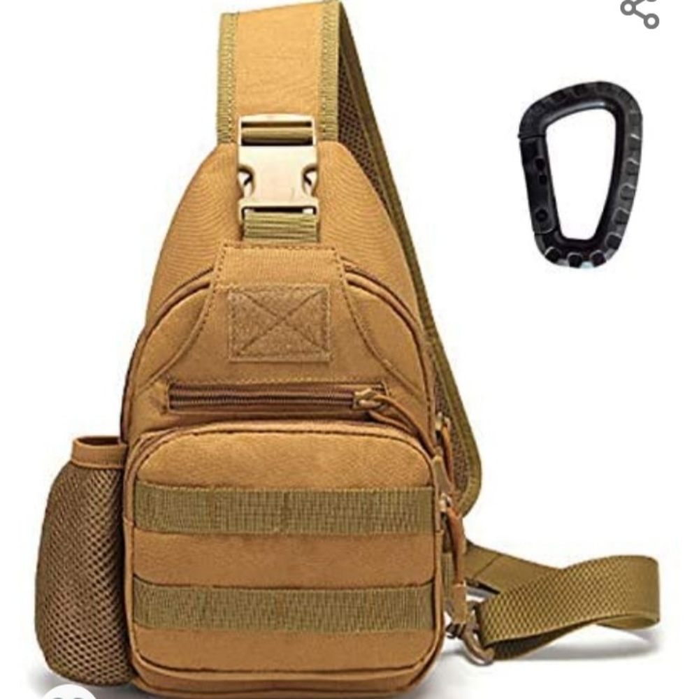 Survival Backpack with gear Tan.